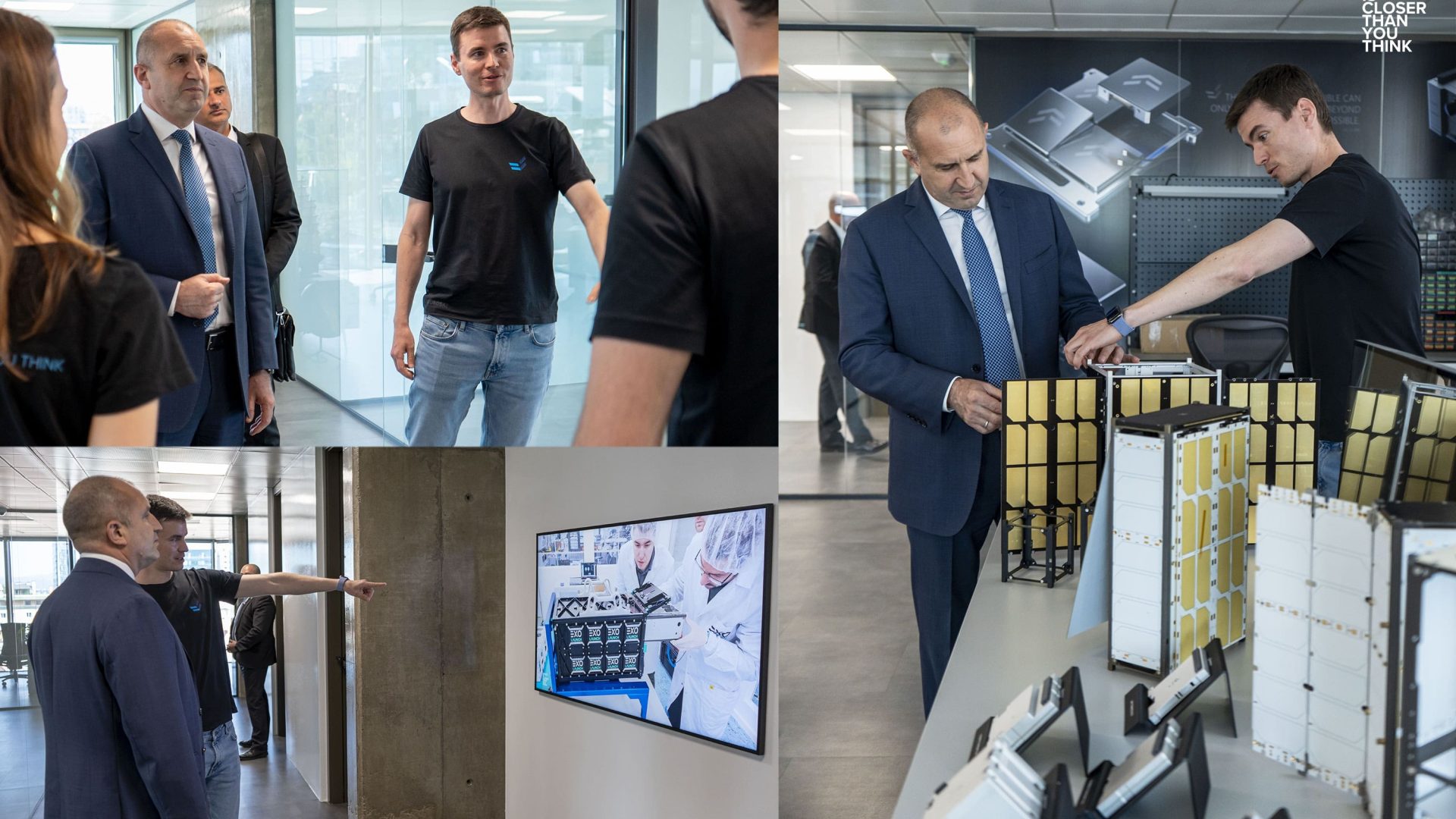 The President of Bulgaria Rumen Radev visits our Space HQ scaled