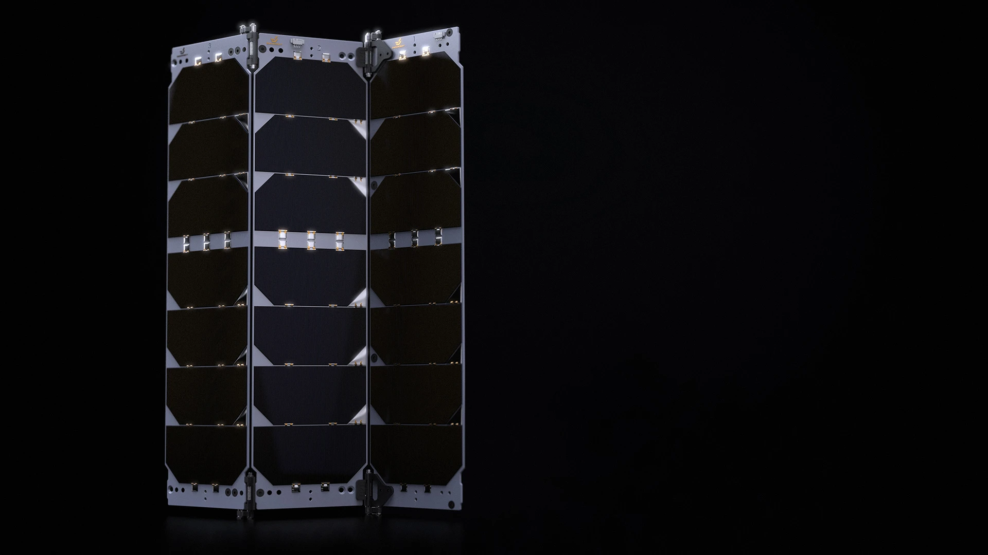 3U X Y Deployable Solar Array web render 3